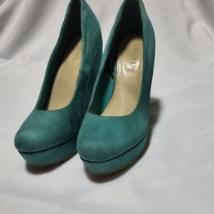 Light Blue/Green Wedge Platforms